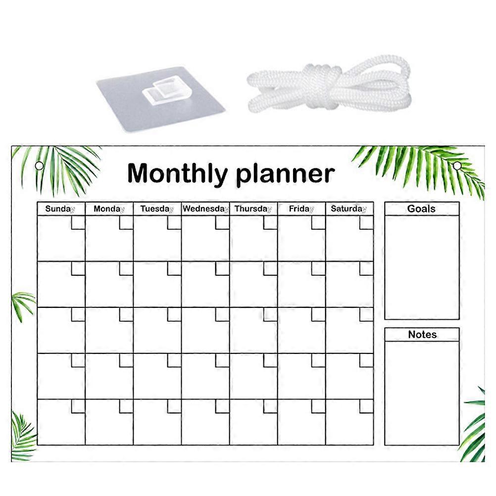 Acrylic Transparent Memo Board for Writing Use 1Set Wall Hanging