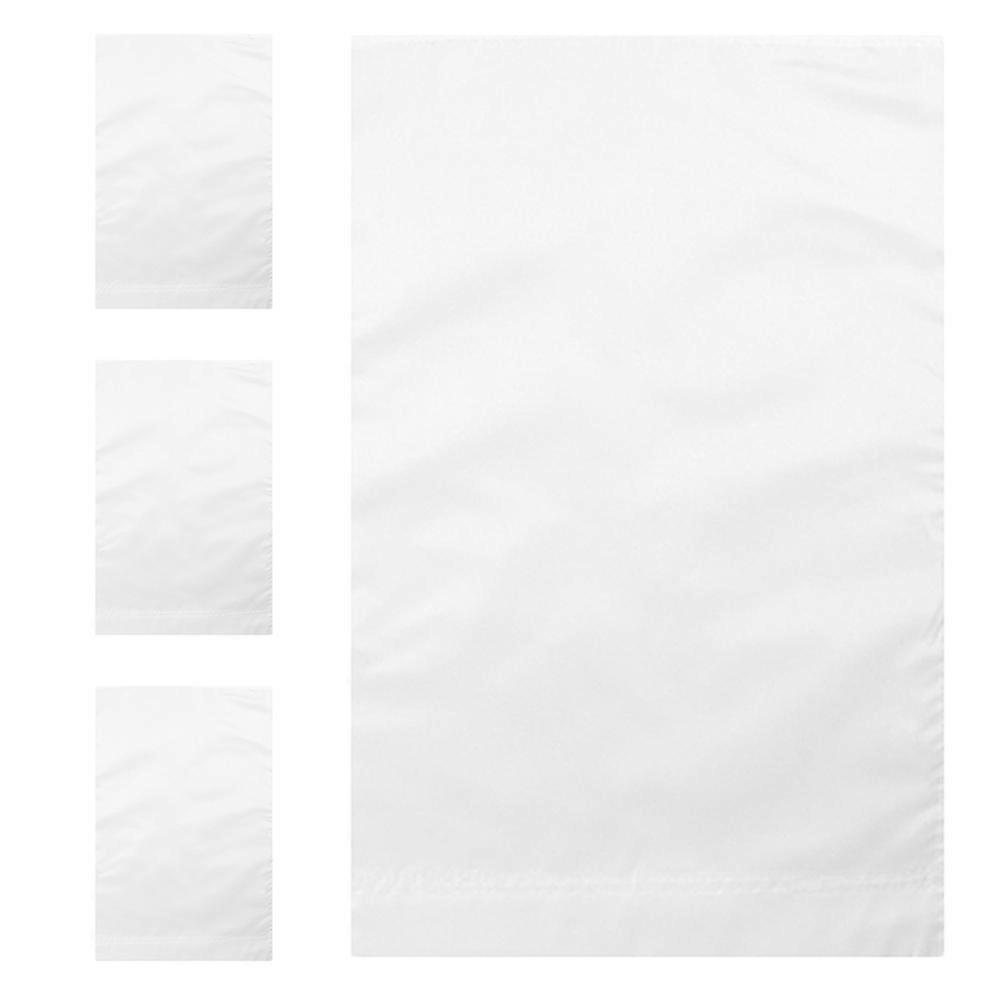 Blank Garden Flags White Polyester for Decoration 16Pcs Summer Lawn Flags