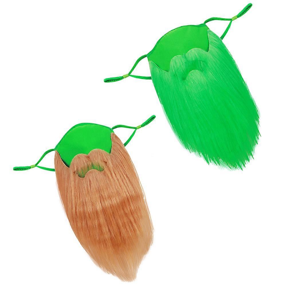 Funny Beard Mask for St. Patrick's Day Decoration 4Pcs Pack