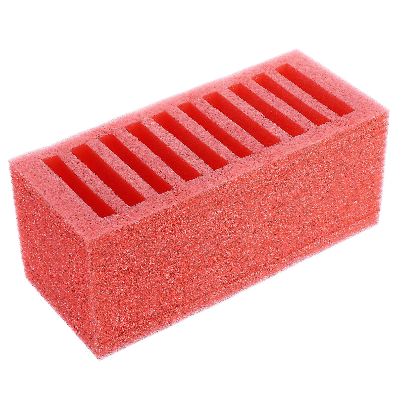 3Pcs Classroom Organizer Foam Phone Holder for Storage Red with 10 Slots