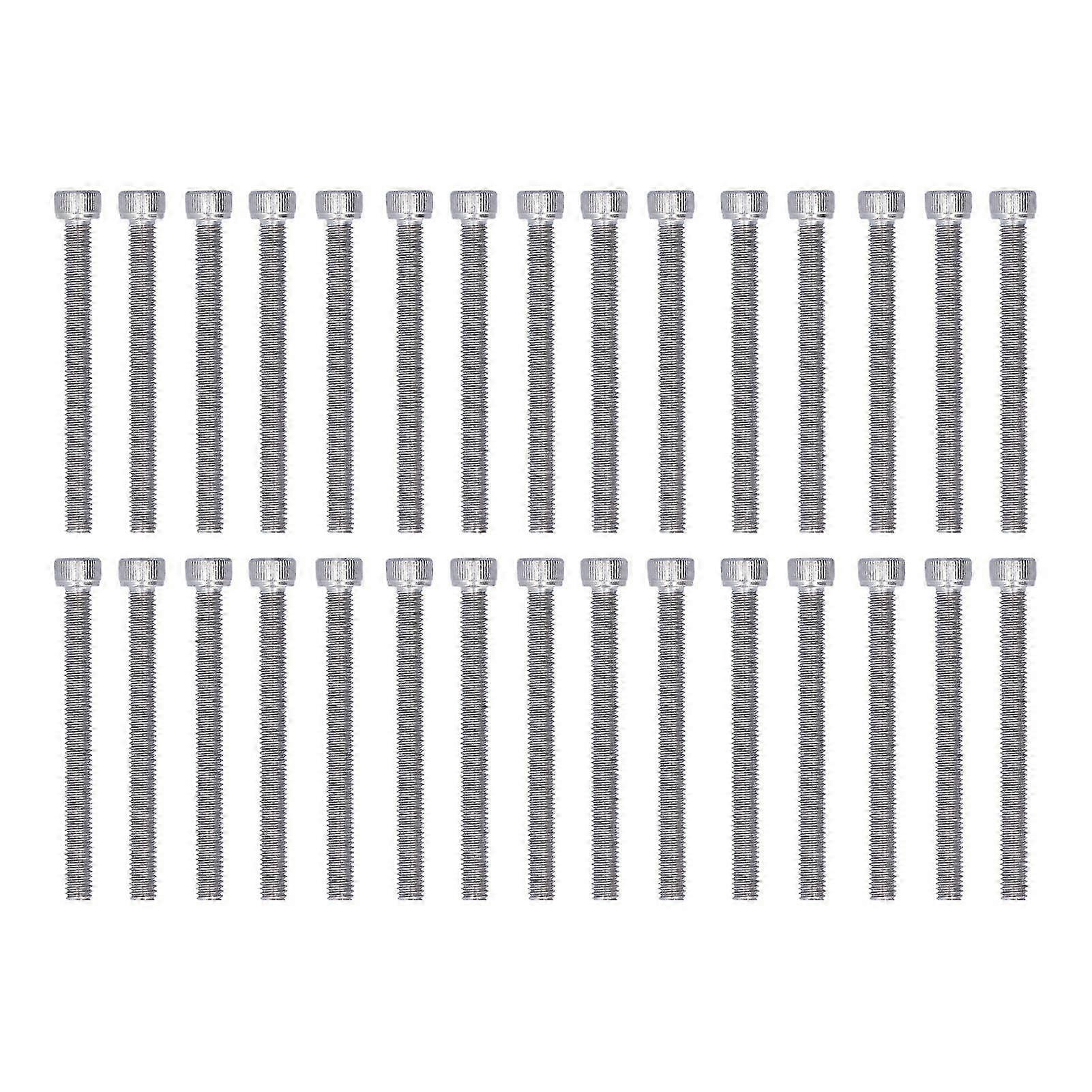 High quality  30pcs M6 cylindrical head 304 hexagon socket screw M6*45