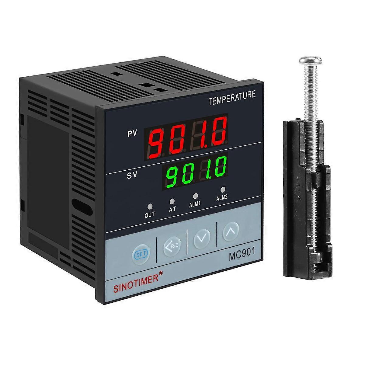 MC901 Digital Waterproof PID Temperature Controller K Type PT100 Sensor Input Relay SSR Output