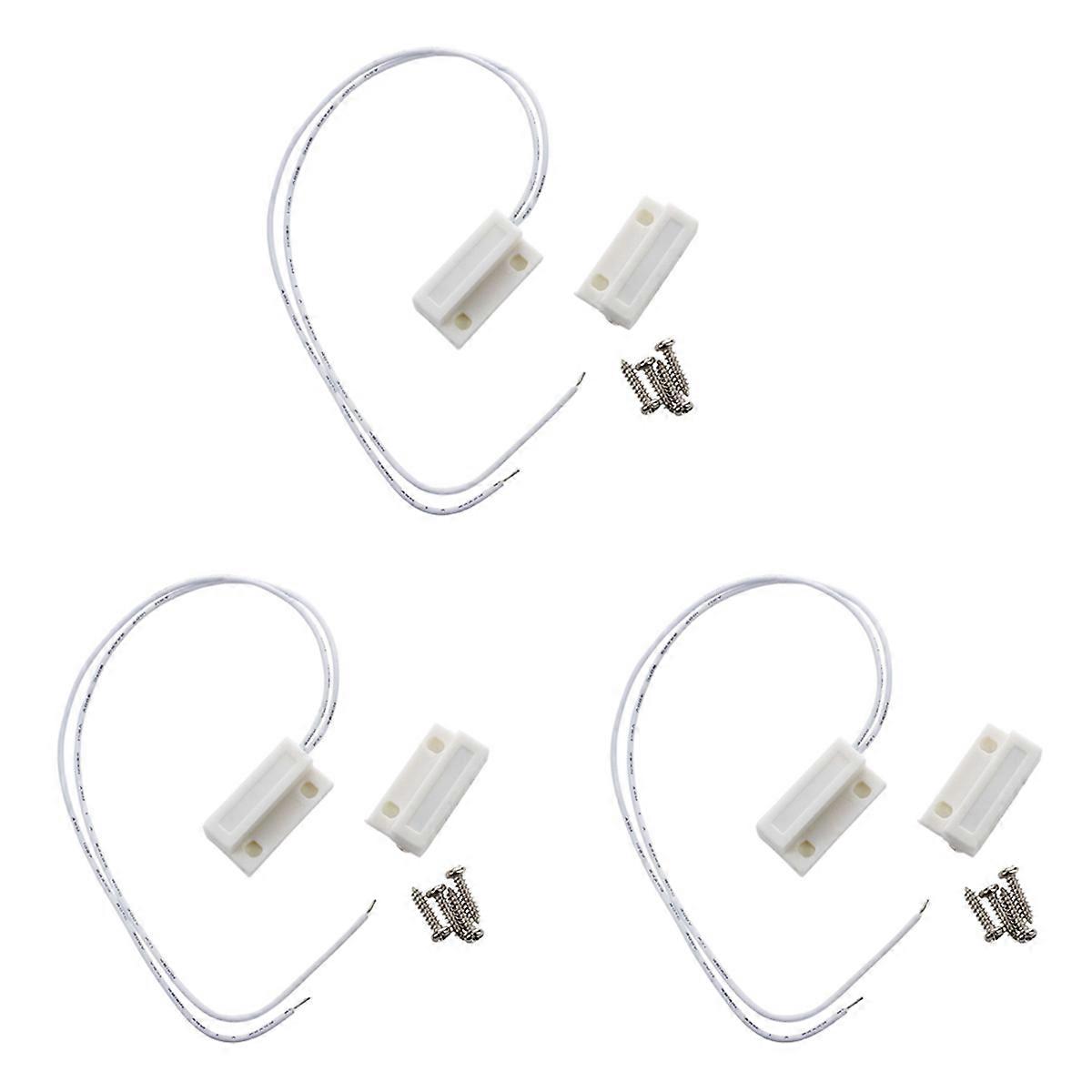 White Door Window Contacts Magnetic Switch Sensor