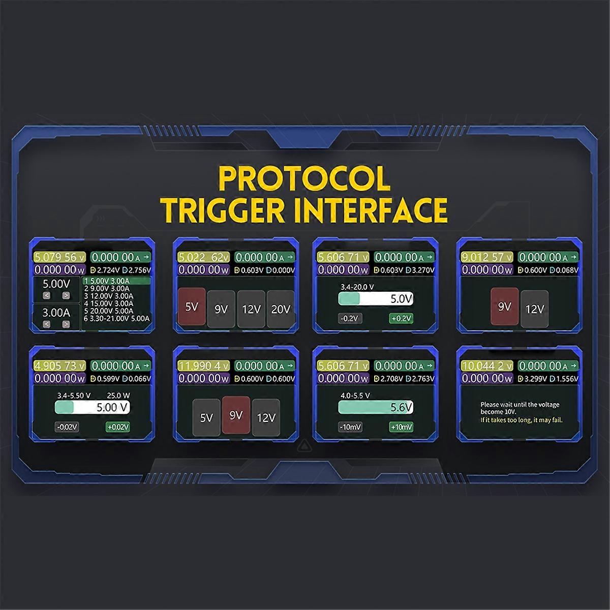-FNB58 USB Tester Type-C Fast Charge Voltmeter Ammeter