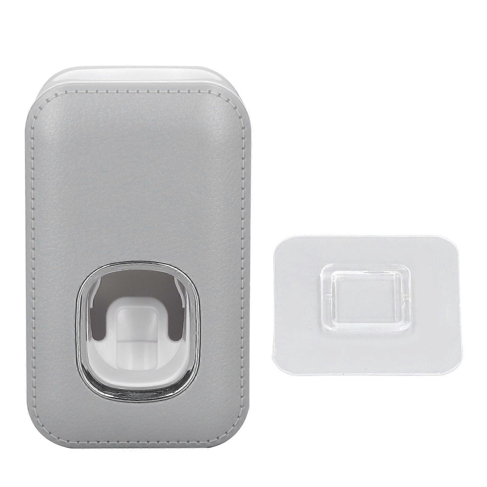 Toothpaste Dispenser Full Automatic Wall Mounted Hands Free Easy Operation Toothpaste Squeezer for Bathroom Hotel Gray