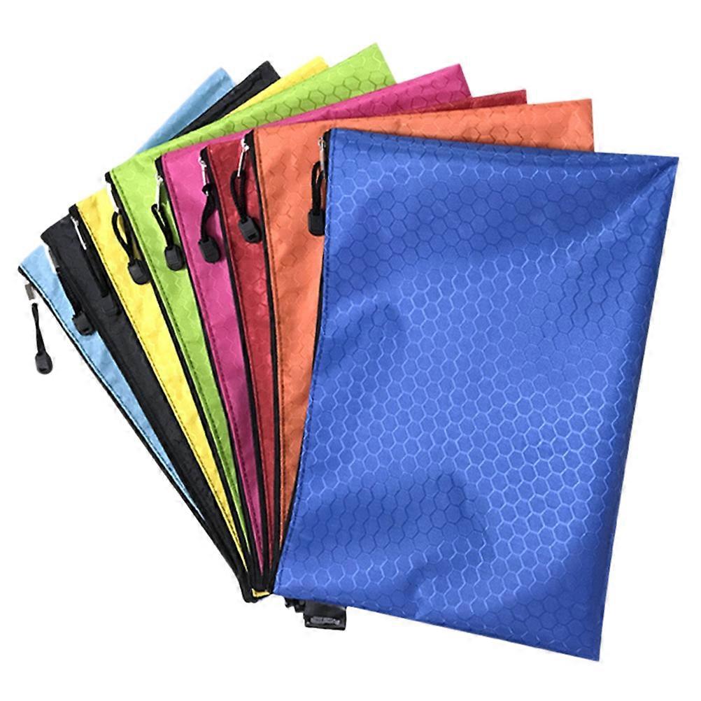 Zipper File Bag Canvas Document Bag for Files 20Pcs Assorted Color Waterproof