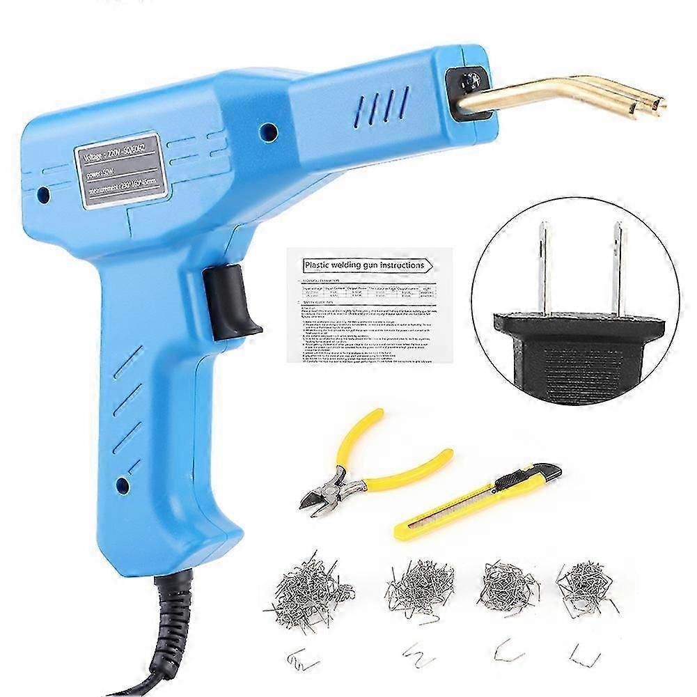 Professional Welding Gun Automotive Bumper Fairing Welding Tool Easy OperationBlue US Plug 110V