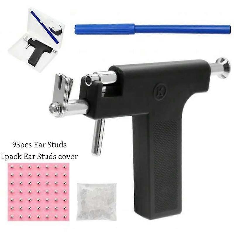 Professional Ear Piercing Gun Tool Set with Hypoallergenic Stainless Steel Studs Easy-to-Use Safety Piercing Tool Set for Ear