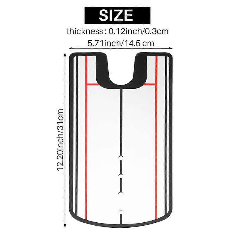 Golf Putting Alignment Mirror Portable Putter Training Aid Golf Putting Mirror Practice Putting Tool