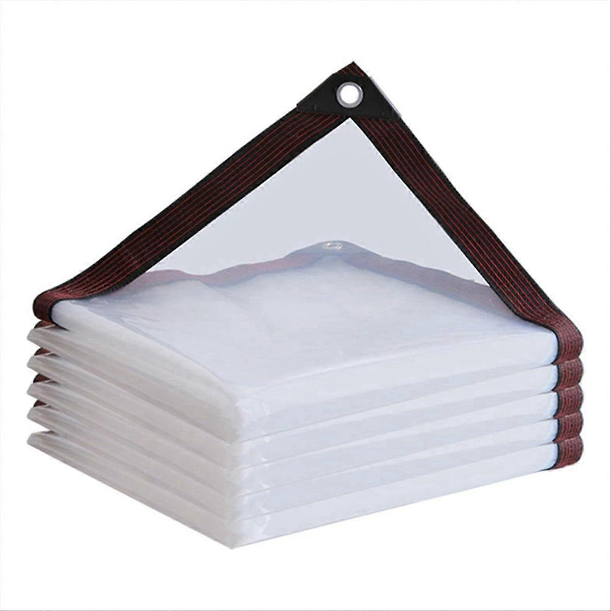 Bâche imperméable et résistante, transparente, 2 x 4 m