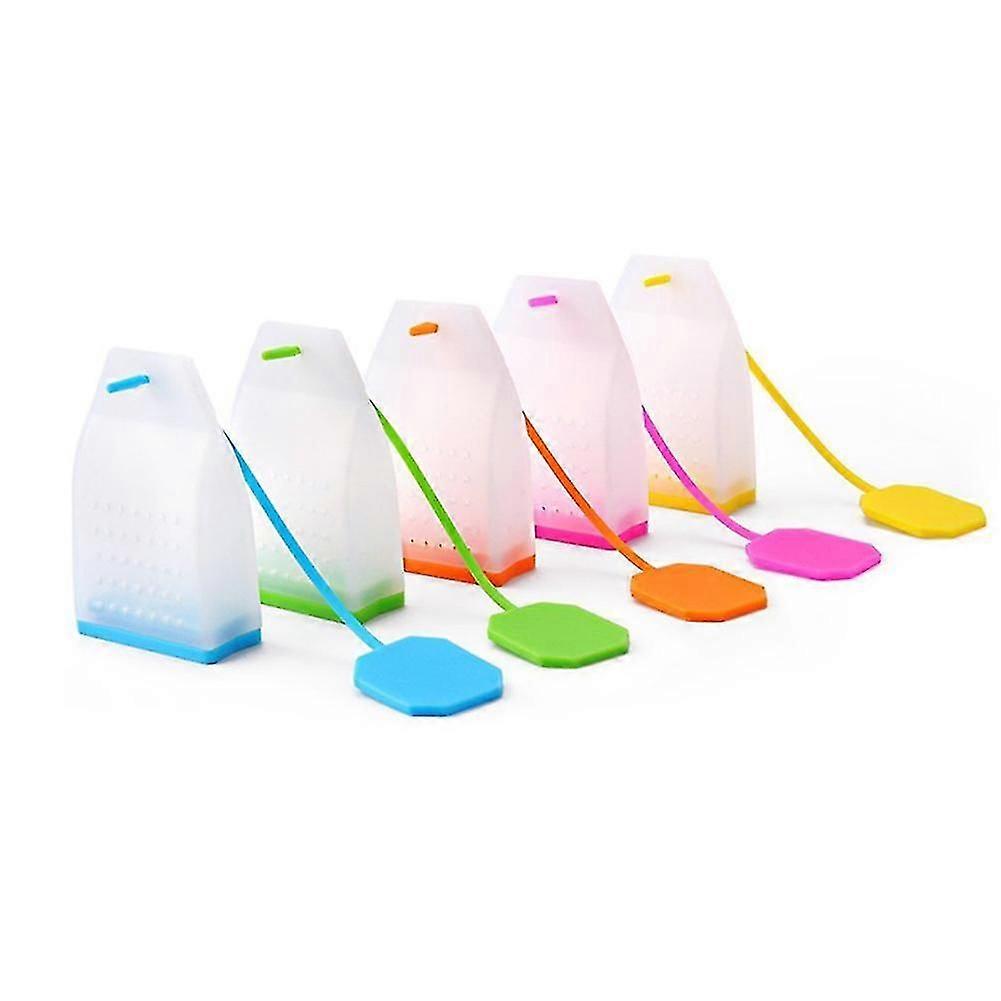 3 Pcs Silicone Tea Bag Strainers Herbal Infuser Filter Diffuser Kitchen Accessories