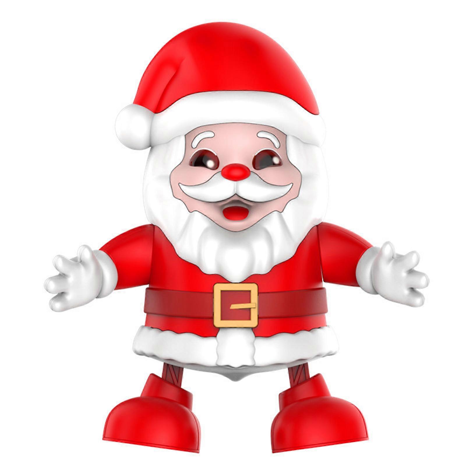 Dancing Santa with Music and Lights Interactive Twerking Santa with Agile Dance Moves Easy Setup Electric Moving Christmas plaything for Kids.