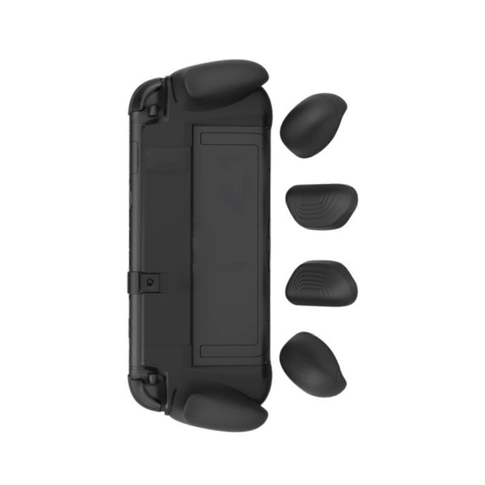 حقيبة مقبض الألعاب المريح مقبض الجلد ل NS2 استمتع بغلاف واقي مريح يحافظ على الوصول إلى التهوية الحرارية أسود