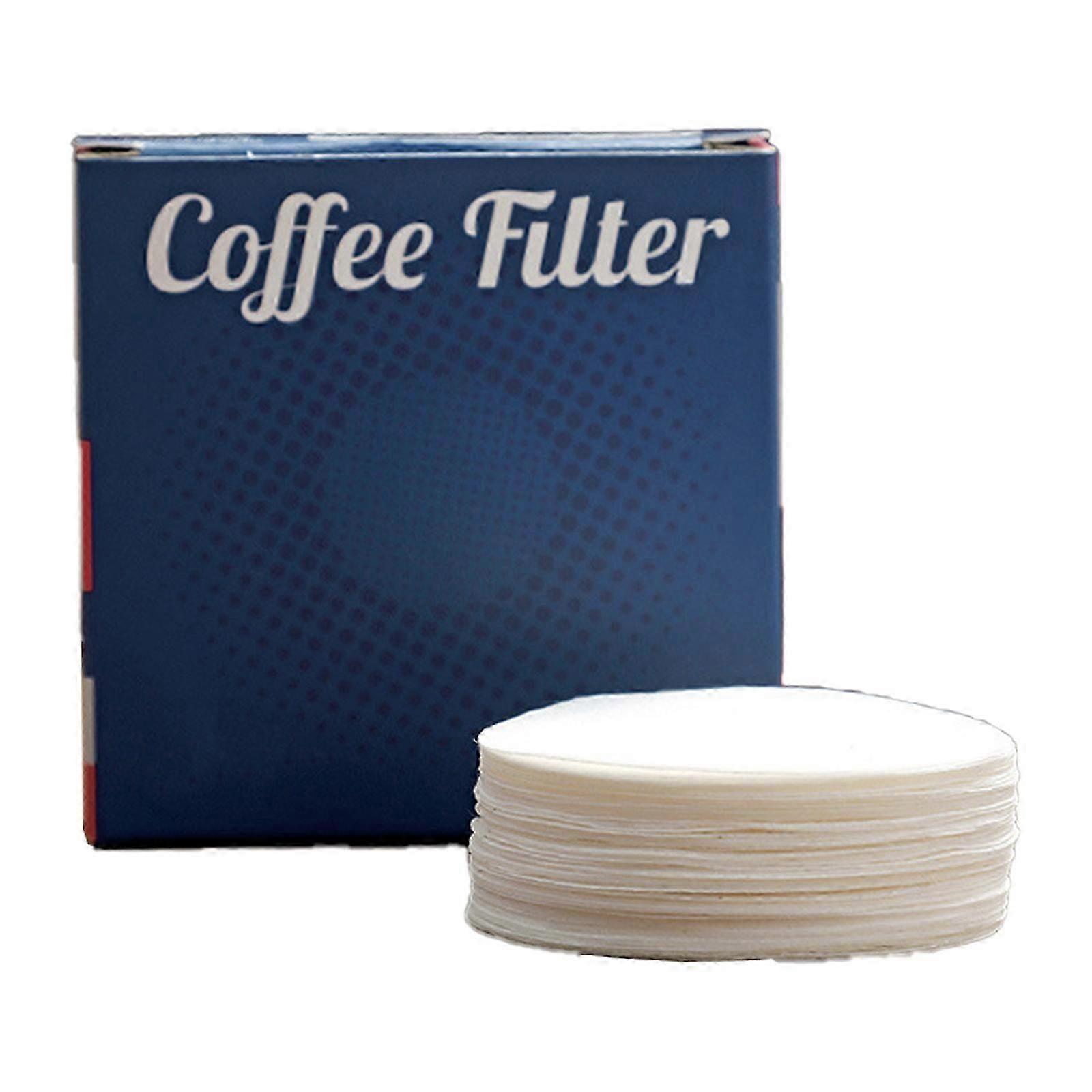 100Pcs Unbleached Coffee Filter Papers for Espresso Machine Handle Heat Resistant Coffee Filters Accessories