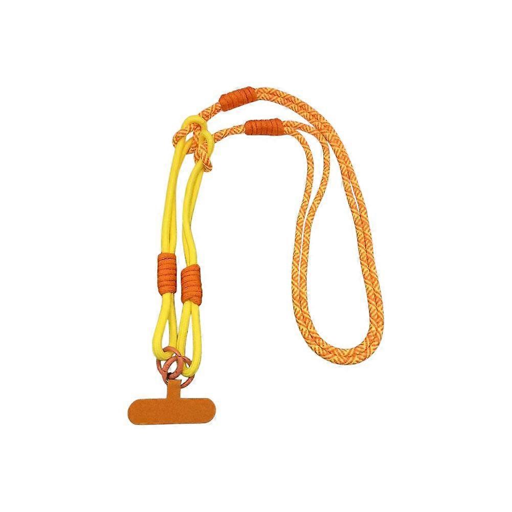 Adjustable Multi-Functional Woven Phone Lanyard with Detachable Crossbody Neck and Wrist Strap in Assorted Colors