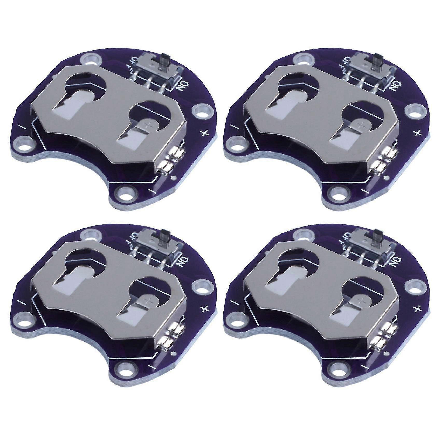 6 X Coin Cell Battery Holder For Cr2032 - With Switch