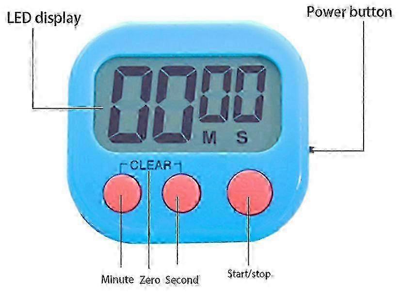 Kitchen baking timer and student reminder timer and electronic timer