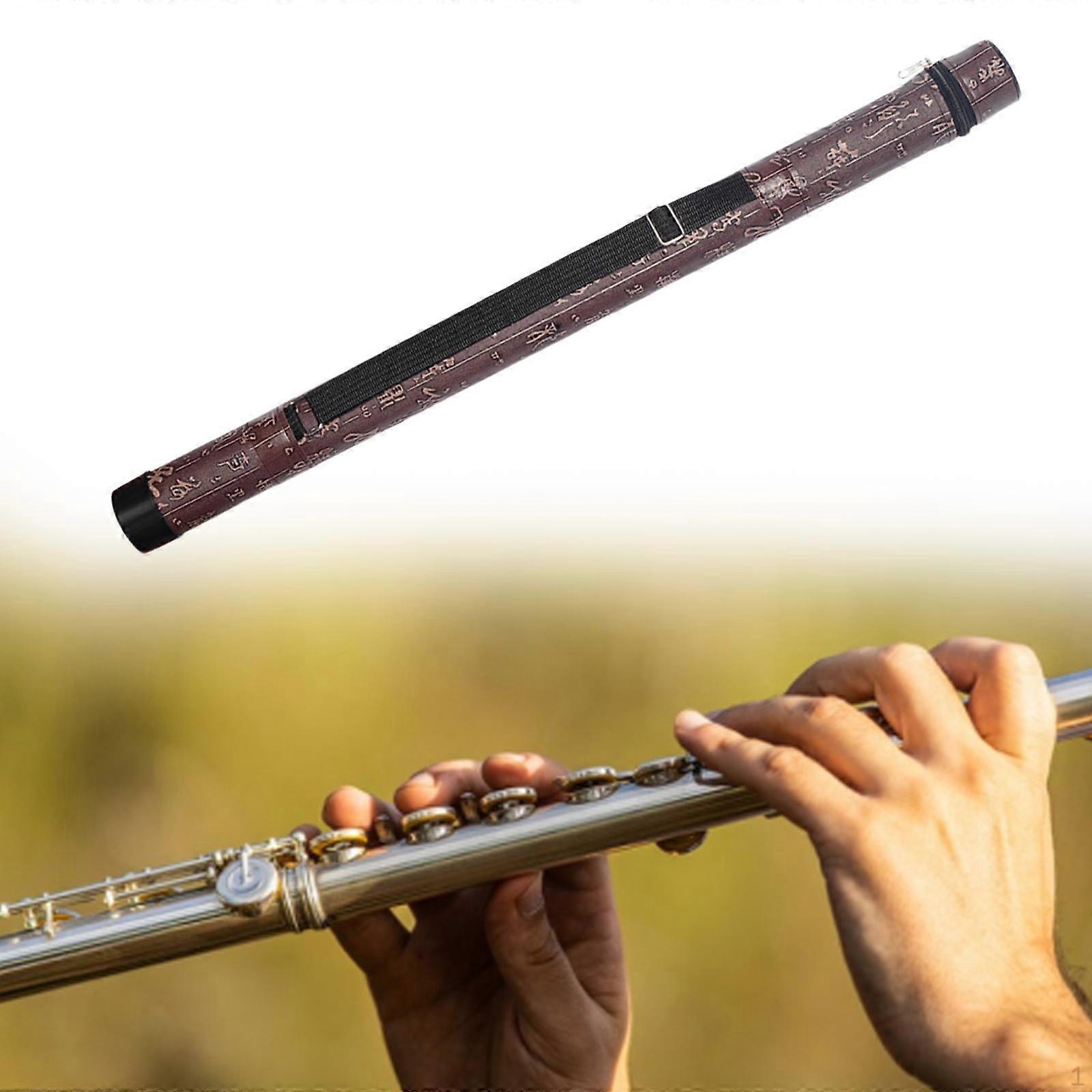 Bamboo Flute Carrying Bag Xiao Storage Case Music Instruments Holder Multipurpose Chinese