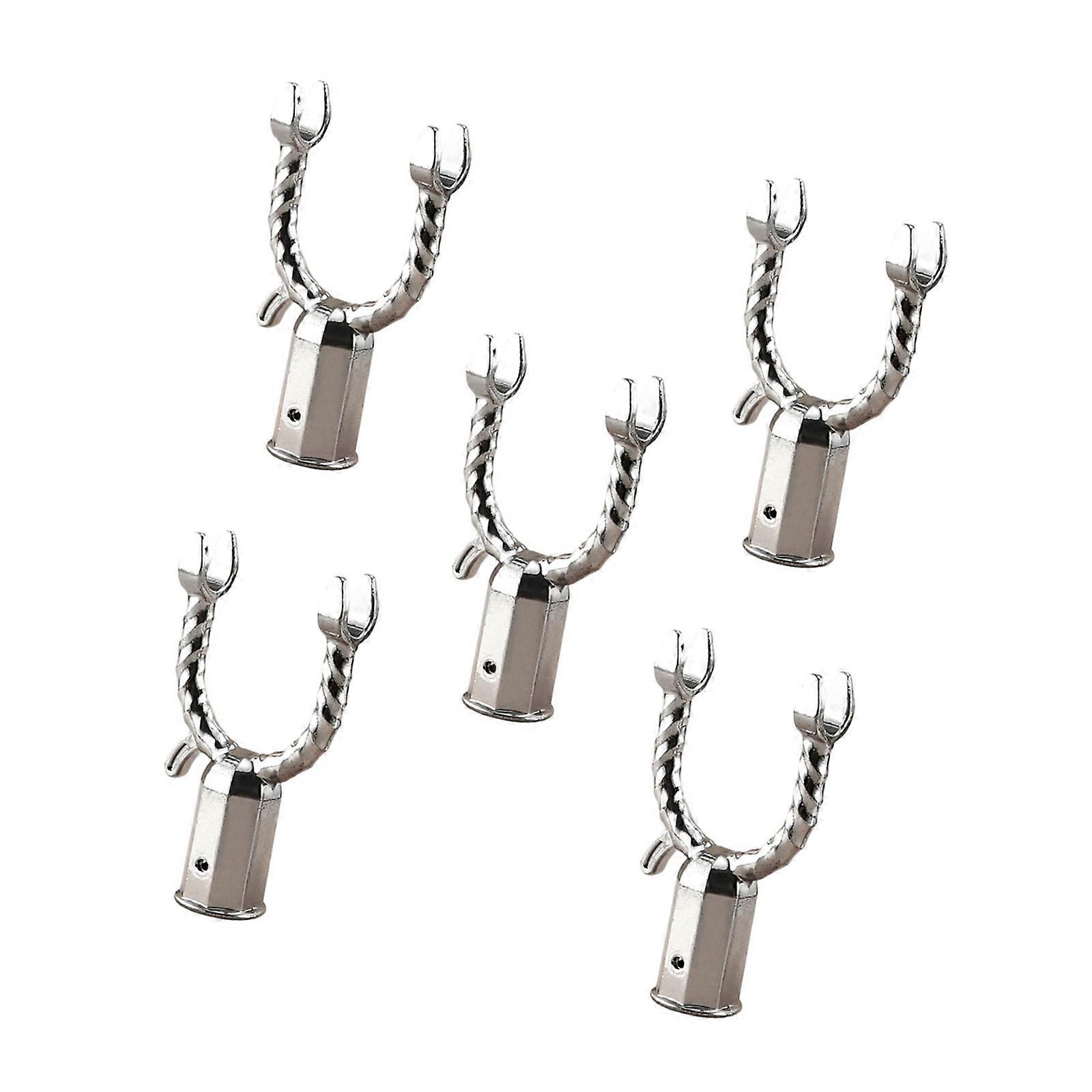 Corrosion Resistant Aluminum Alloy Garment Fork Head Thickened 19mm Structure Secure Threaded Mounting Solution Multicolor