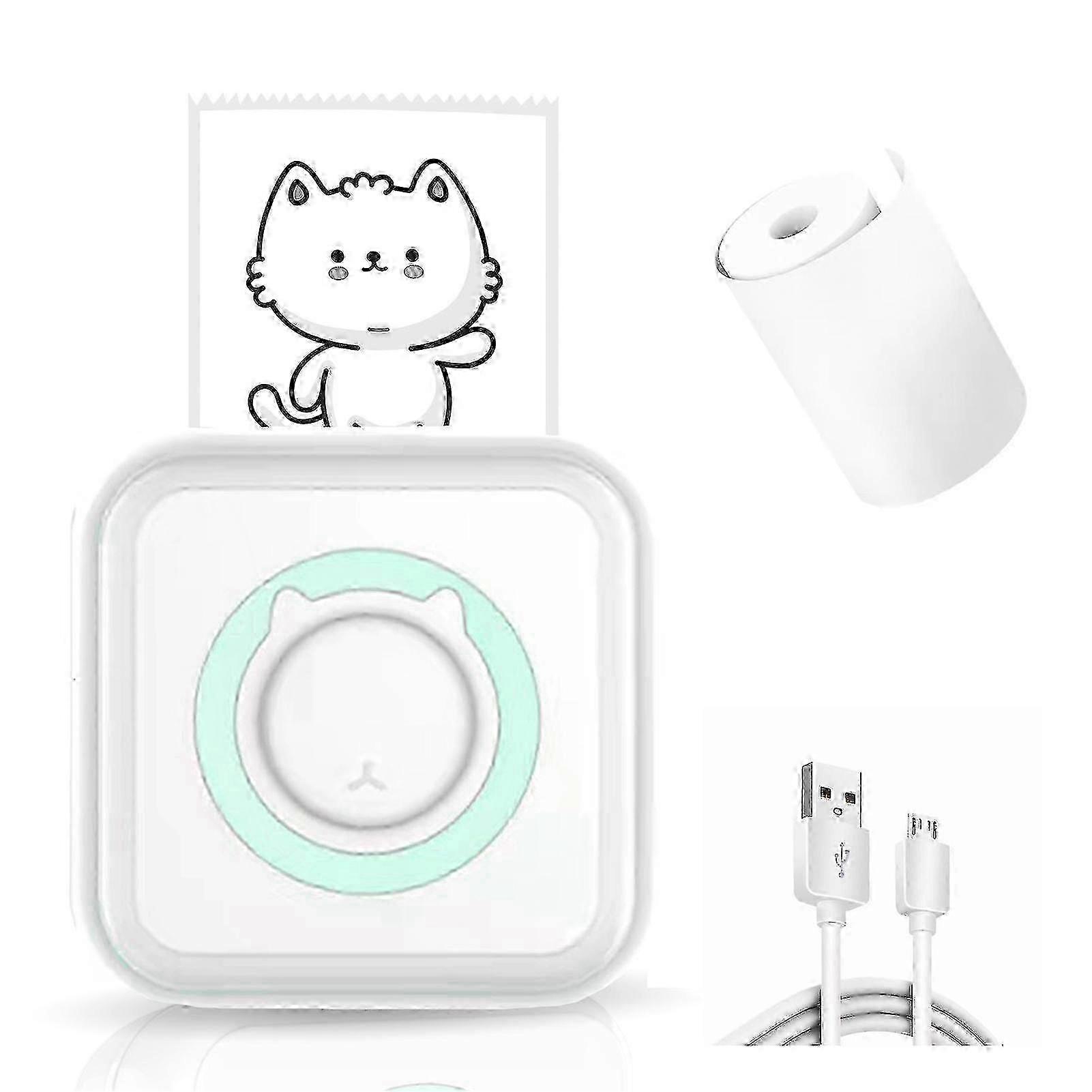 Mini Pocket Sticker Printer, Bluetooth Wireless Portable Mobile Printer Machine Thermal Printer For Notes, Memo, Photo, Pocket Label Receipt Printer C