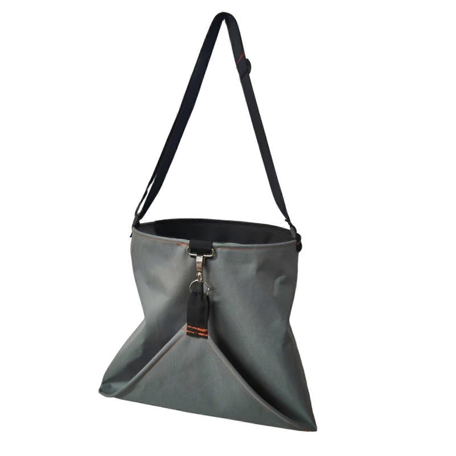 Multipurpose Garden Work Apron Quick Release Utility Pouch Rapid Release Design For Planting Pruning And Crop Gathering  Gray