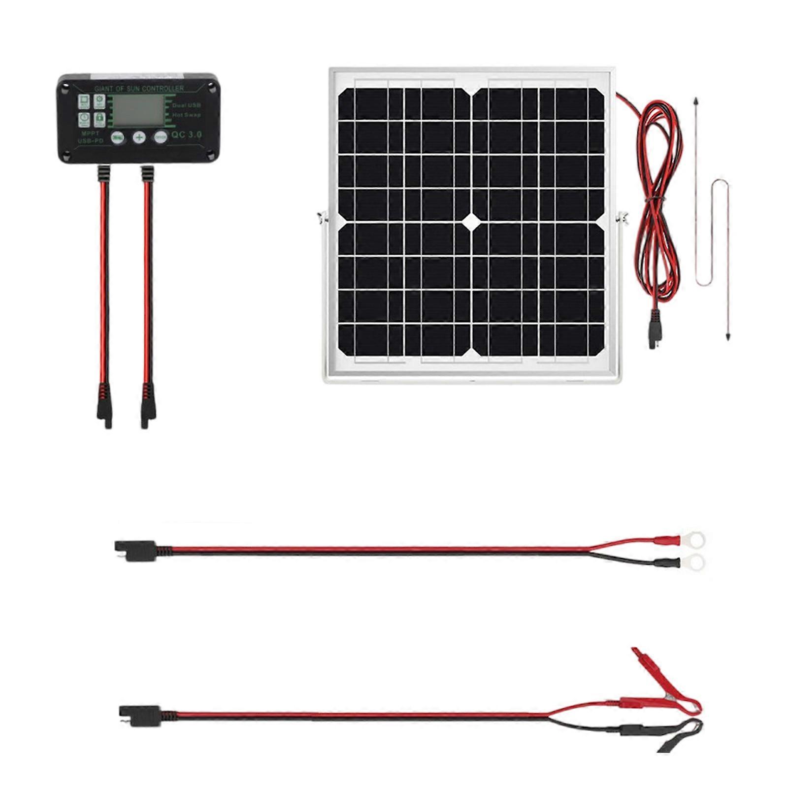 Flexible Monocrystalline Solar plate 40W Battery Unfettered Drive Solar plate with Charging Controller Enduring Multicolor