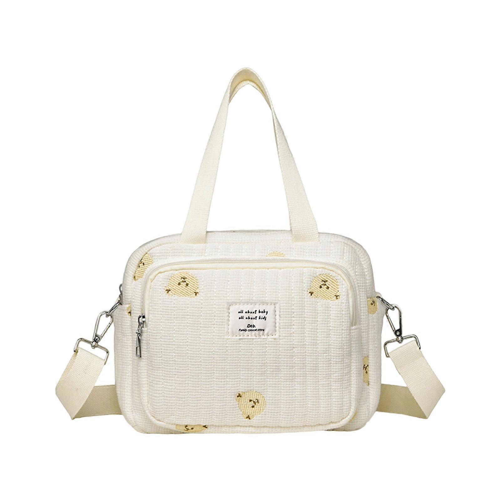 Stylish Unisex Parenting Bag Spacious Water Resistant Design Convenient Front Pocket Complementary Handle Carrying Picks Multicolor