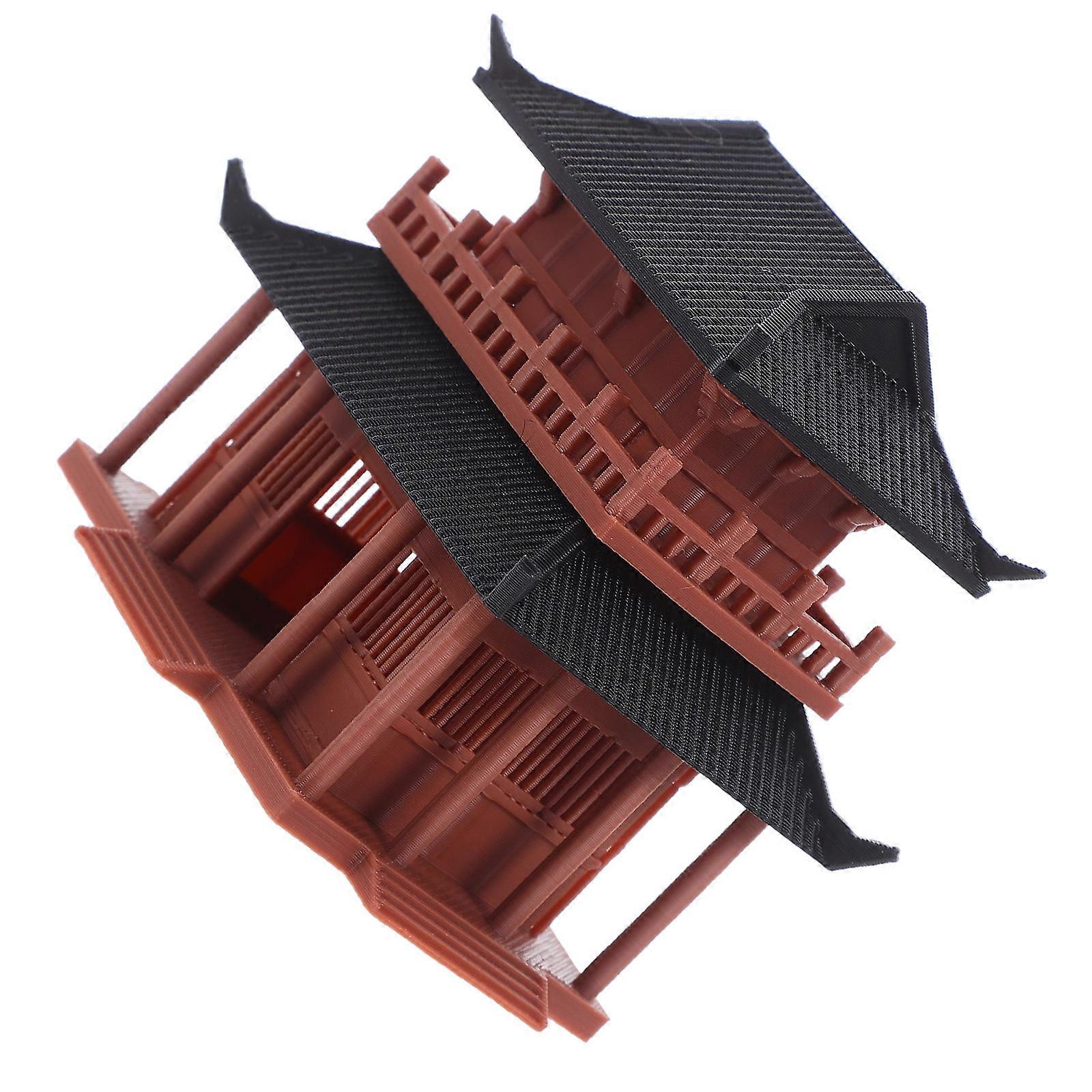 Micro Landscape Ornament Mini Pavilion Statue for Decoration -