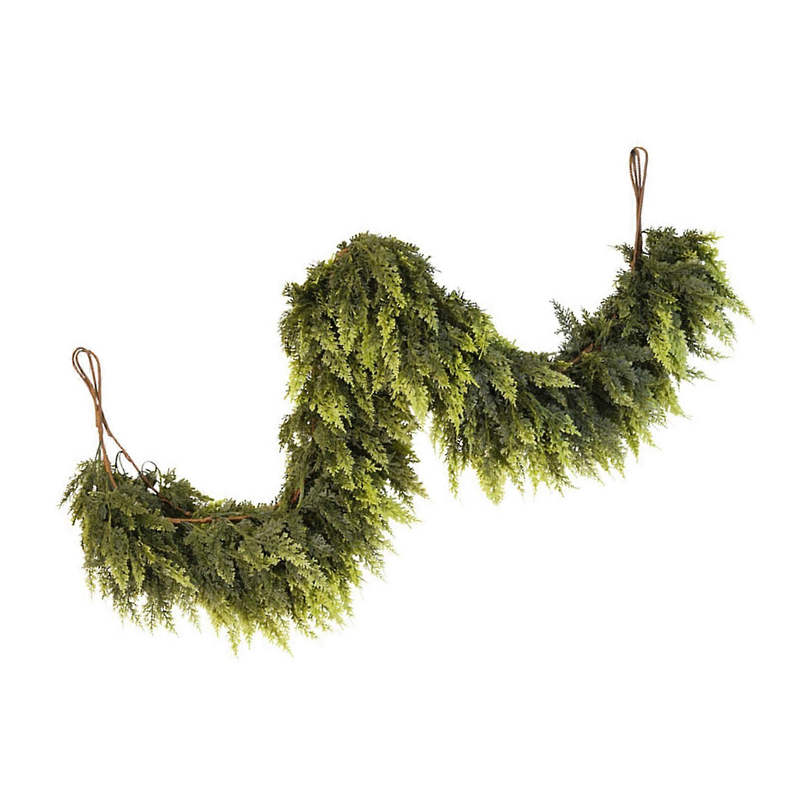 Luxurious Artificial Pine Wreath Bendable Wire Branch Realistic Texture For Fireplaces Mirror Tabletop Christmas Decors Multicolor