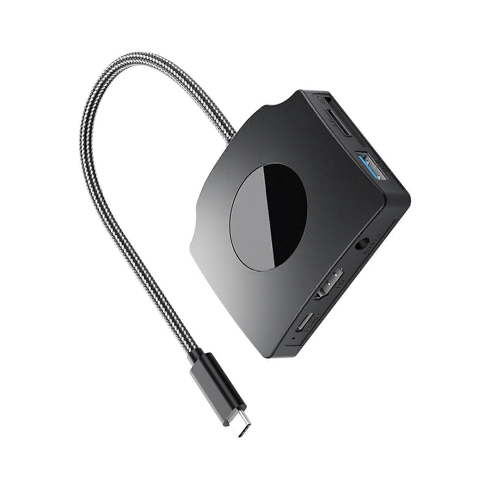 Notebook Docking Station Laptop 4K 1080P 60Hz USB C Splitter Video Output Hub HDTV Port Converters for Desktop Laptop Multicolor