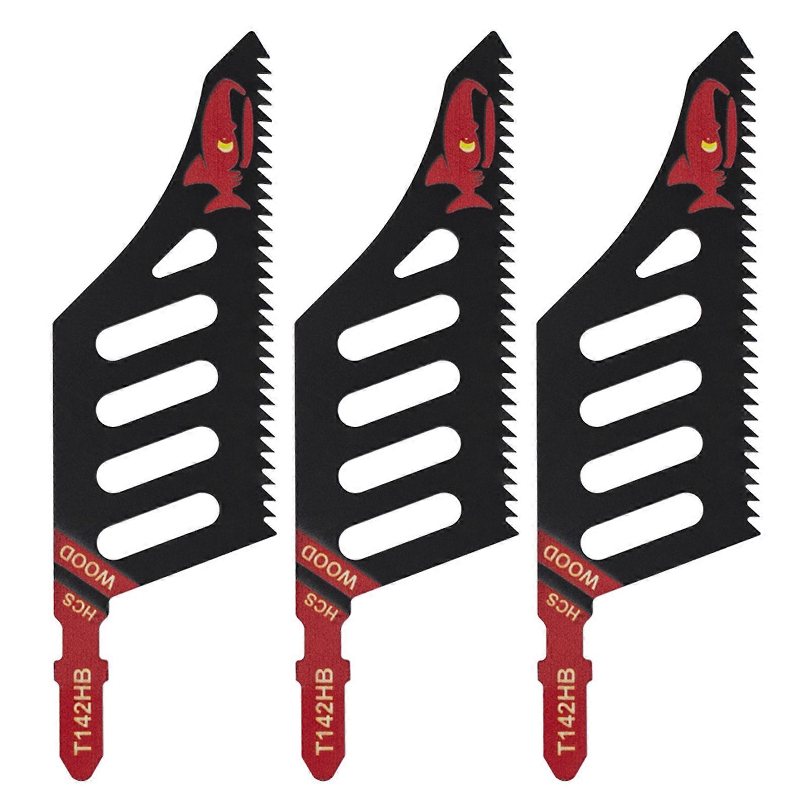 1/3/5/10Pcs T142HB Cutter Blade Sawing Bit Wide Extra Long Heavy Duty Scroll Sawing Grinding Blade Fine Teeth Woodwork Multicolor