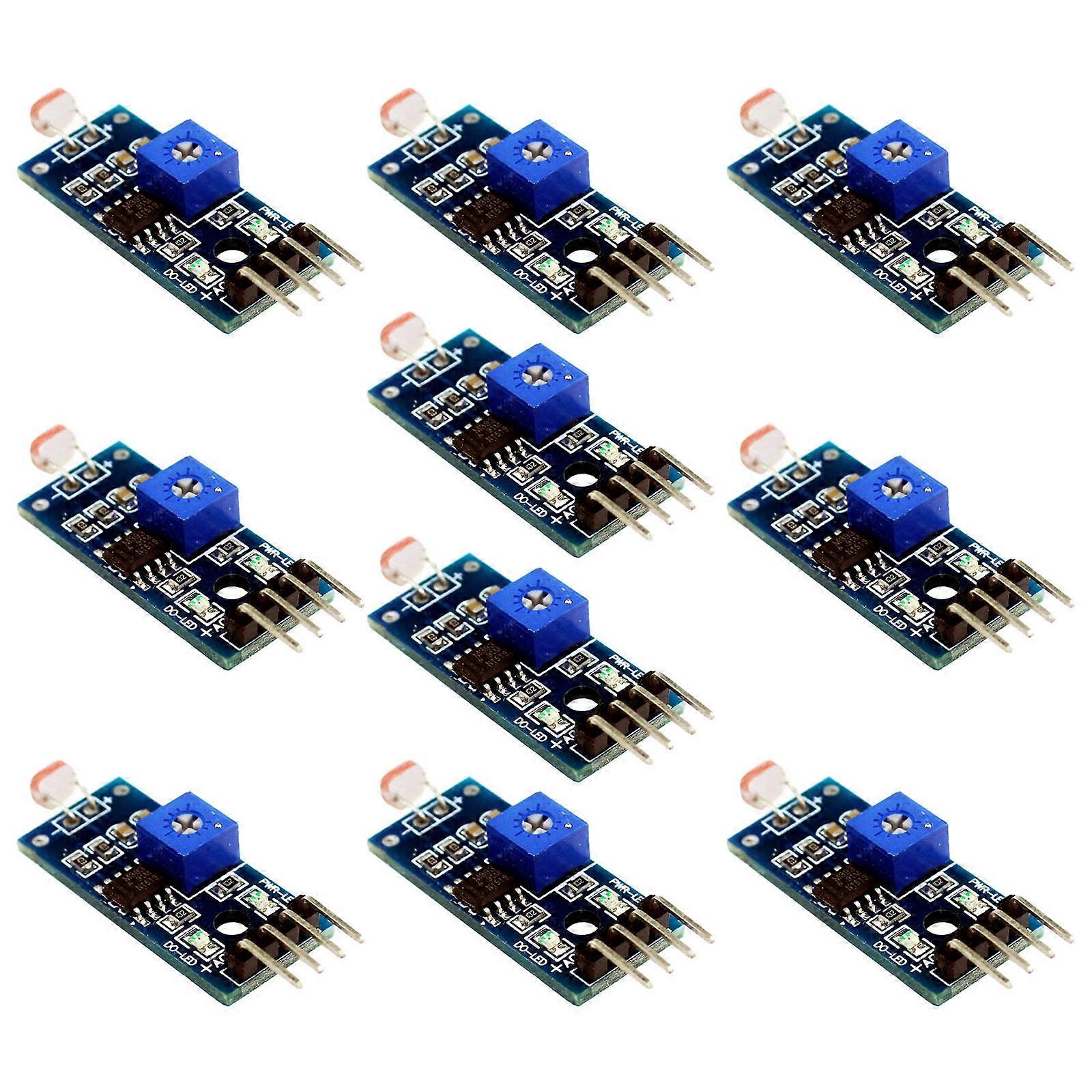 10pcs Precise 4Pin Photoresistor Module With Double Output For Enhances Light Measurement Accuracy Multicolor