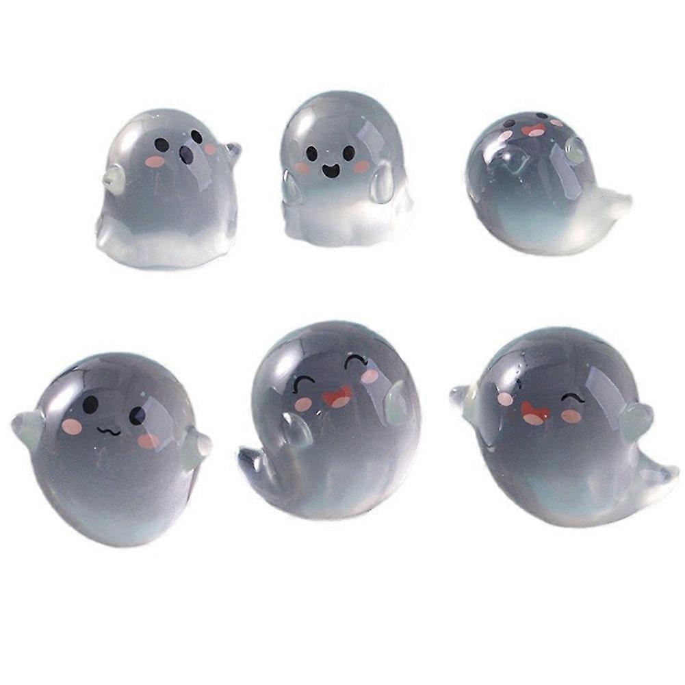 6 PCS Luminous Ghost Devil Halloween Decor