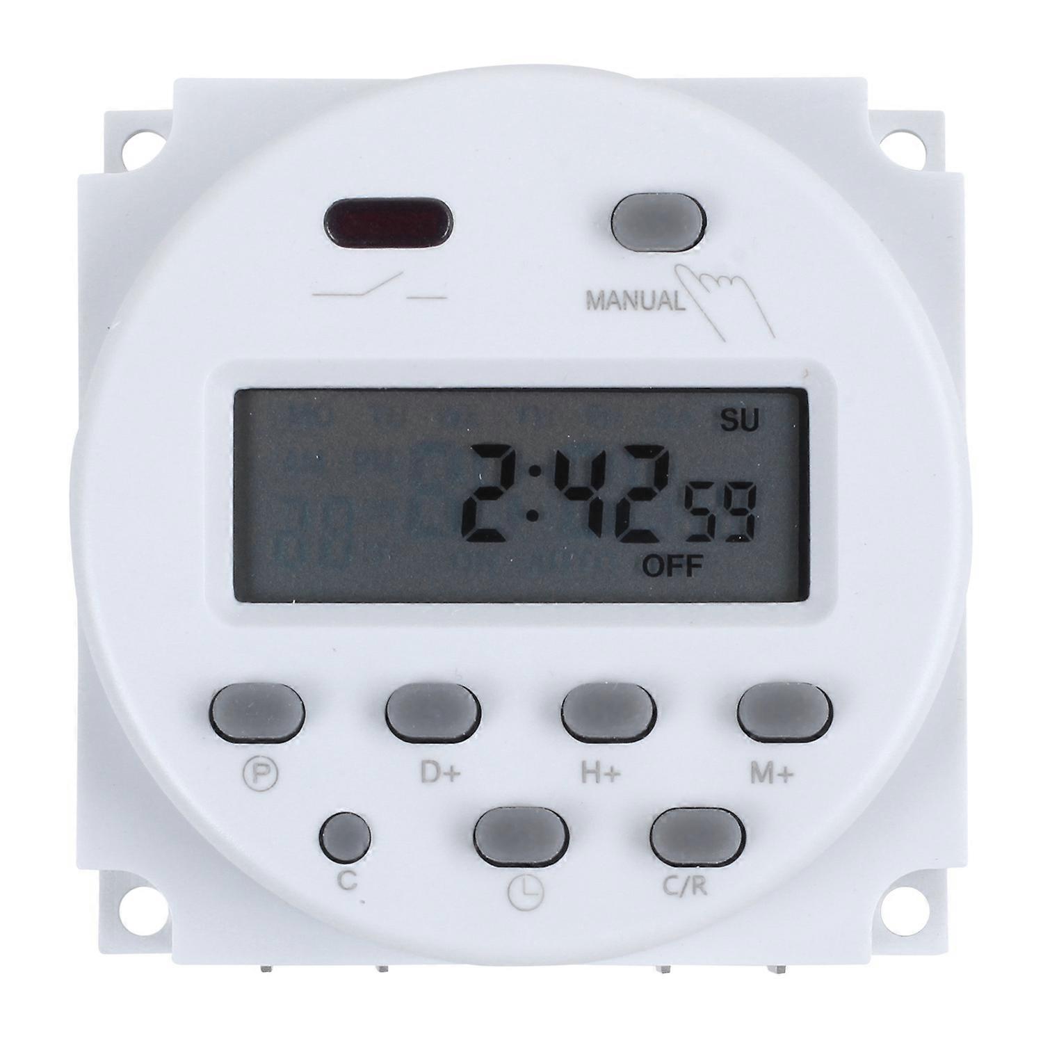 DC 12V Digital LCD Power Programmable Timer Time Switch Relay 16A Amps