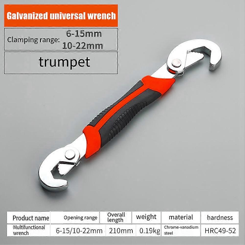 S Universal Wrench Multifunctional Adjustable Pipe Wrench Industrial Hardware Tool Hook Type