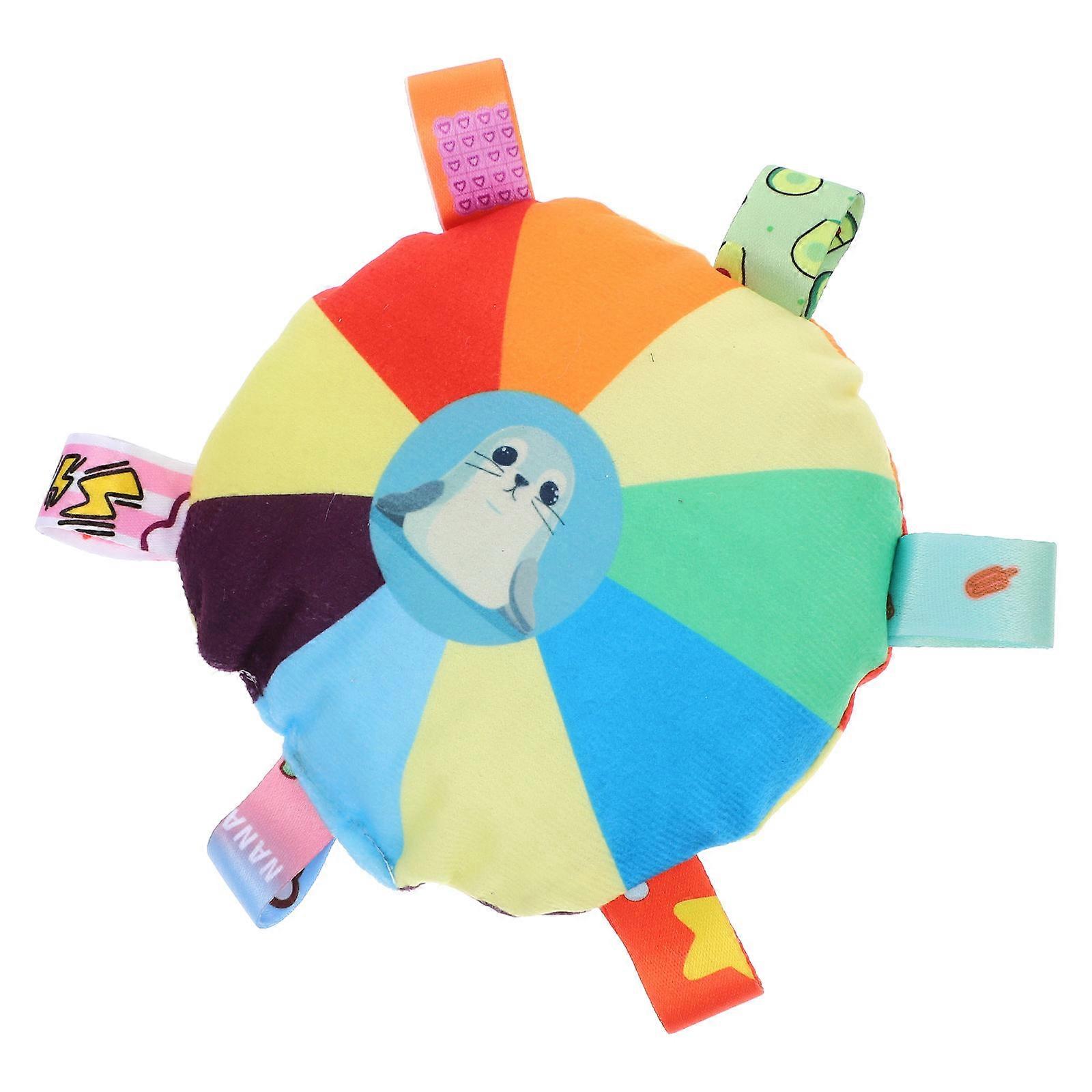 Interactive Chew Toy Disc for Dogs with Biting Function and Plush Seal