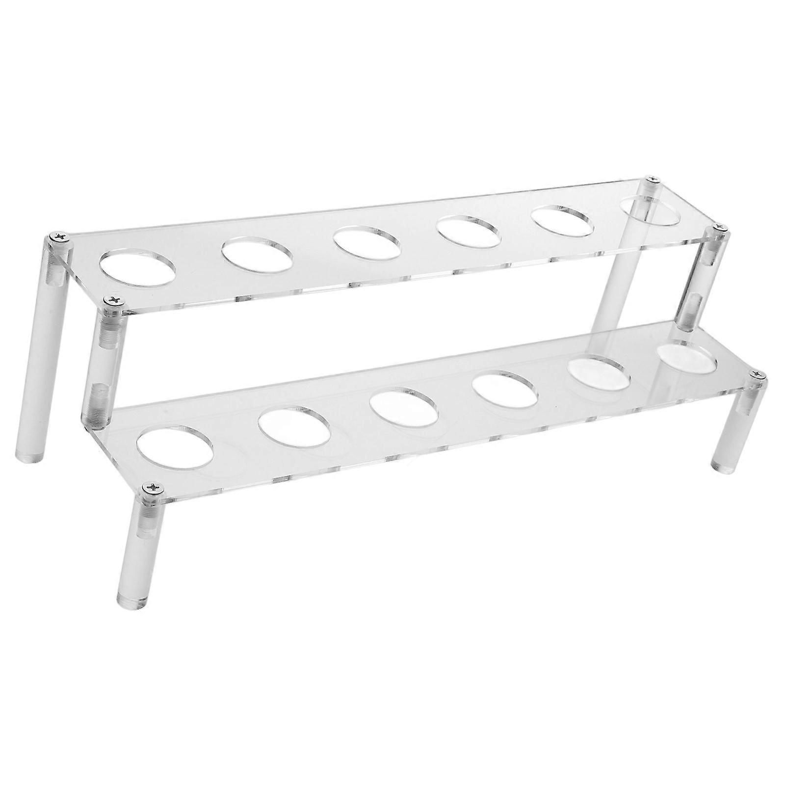 Acrylic Ice Cream Cone Holder Stand for Storage 12-Hole Cone Display Transparent