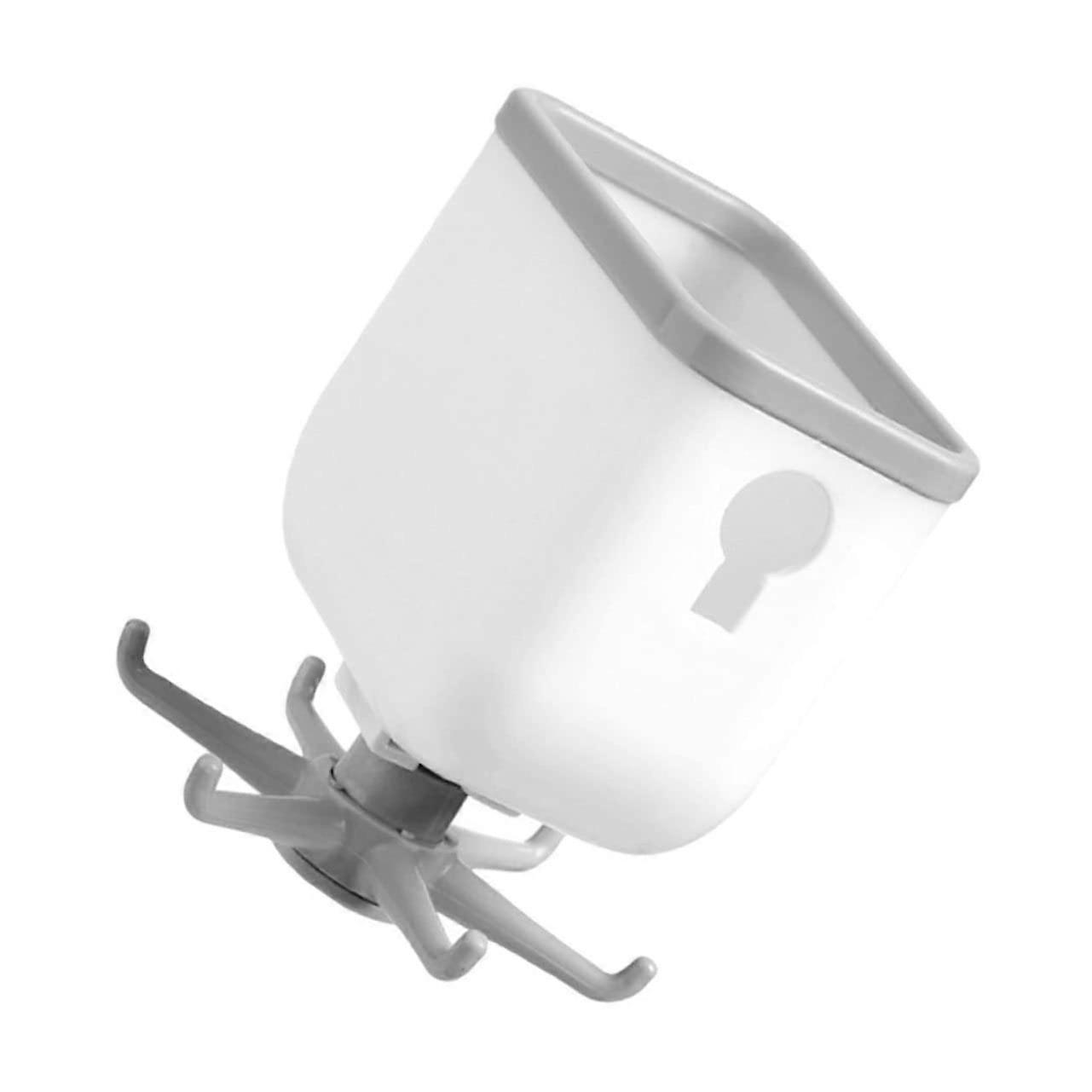 Wall Mounted Rotating Hook Rack with 360° Rotating Hooks, NoDrill Foldable Heavy Duty Organizer for Kitchen and Bathroom