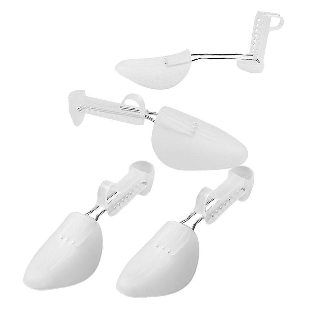 Adjustable Shoe Shaper Shoe Trees 2Pairs Plastic Support for Men Shoes