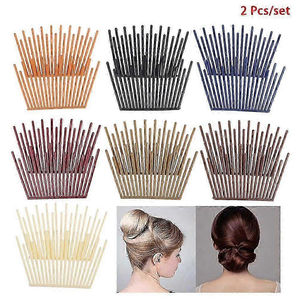 Hair Styling Tool for Ponytail Insert Comb with Fluffy Modeling Disc