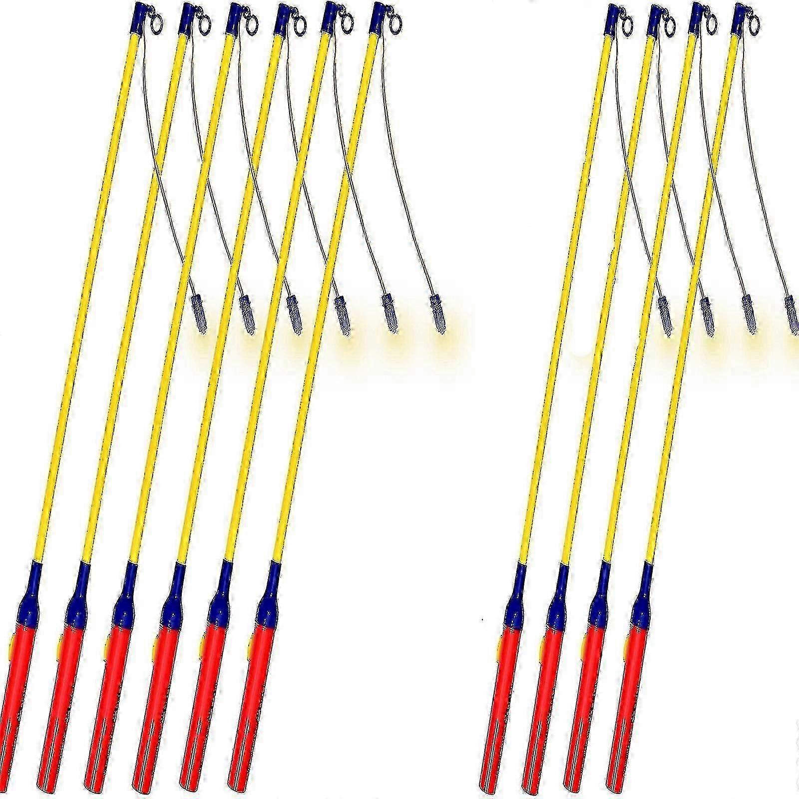 10x Lantern Stick For Children Lanterns For St 40 Cm In Set Lantern With Rod And Light Electric Battery Operated
