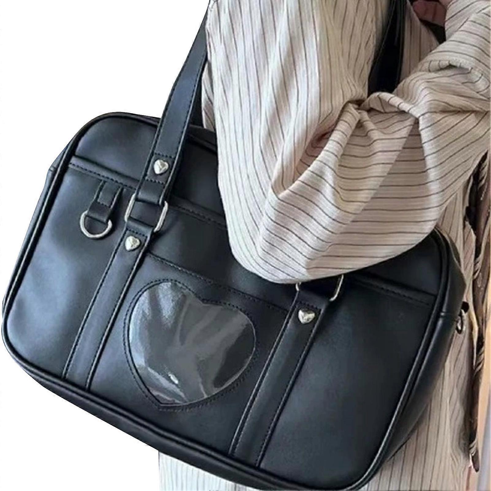 uniform satchel with heart design Comfortable hand-carry, easy to match. for Girls