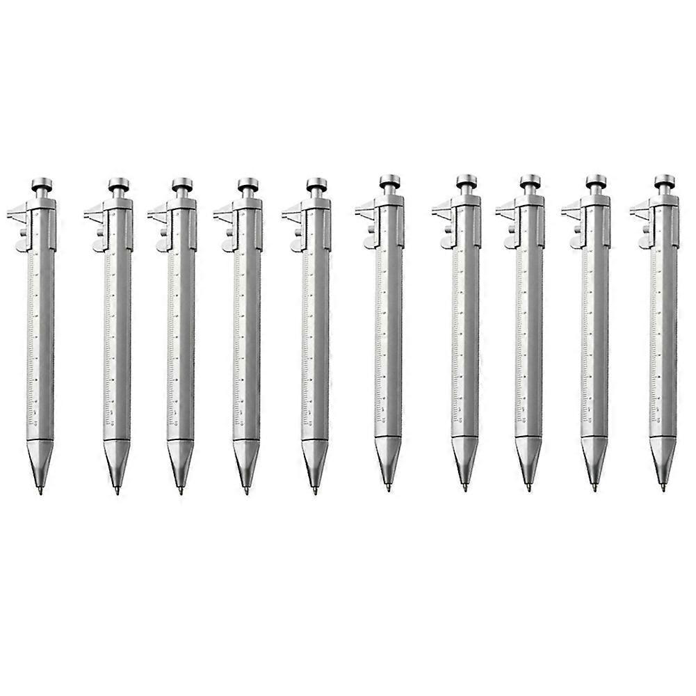 10PCS Vernier Caliper 0-100mm Ballpoint Pen Multifunction Gadget