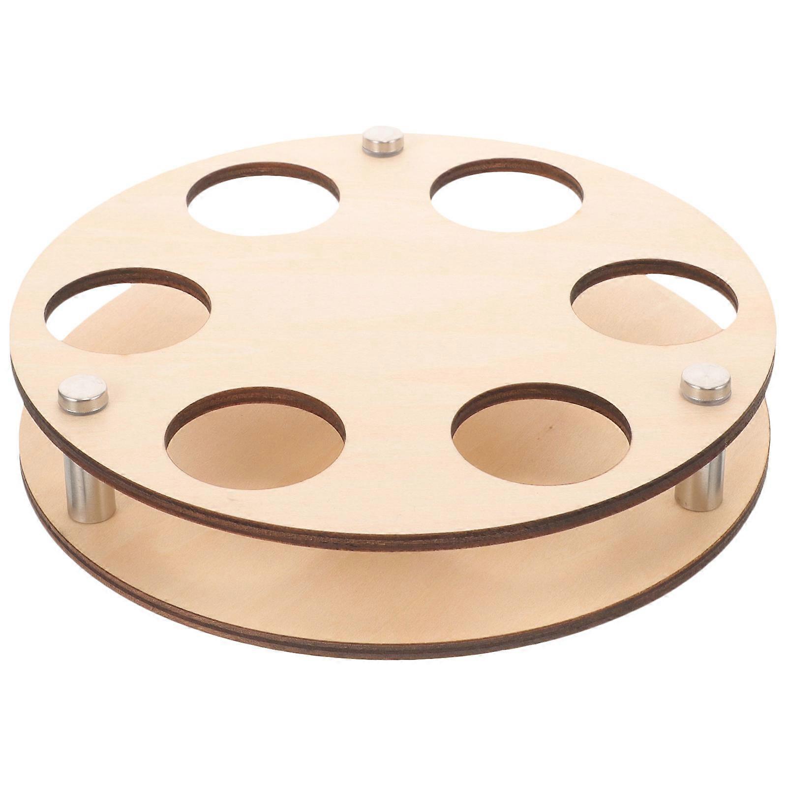 Golf Ball Case Wooden Display for Storage Use 3Sets Brown Holder