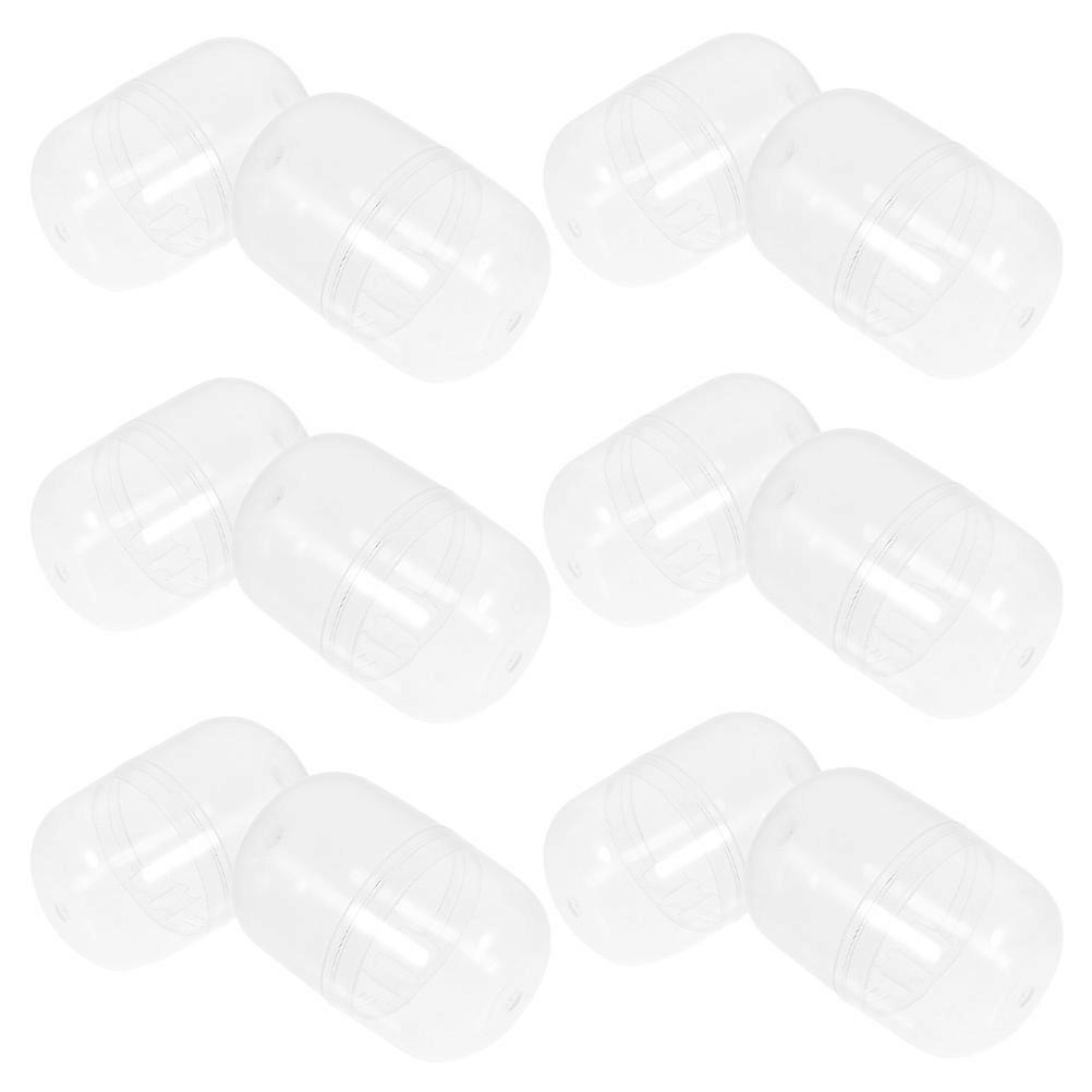 Capsules Vending Machine Clear Plastic Capsules for Storage 40Pcs