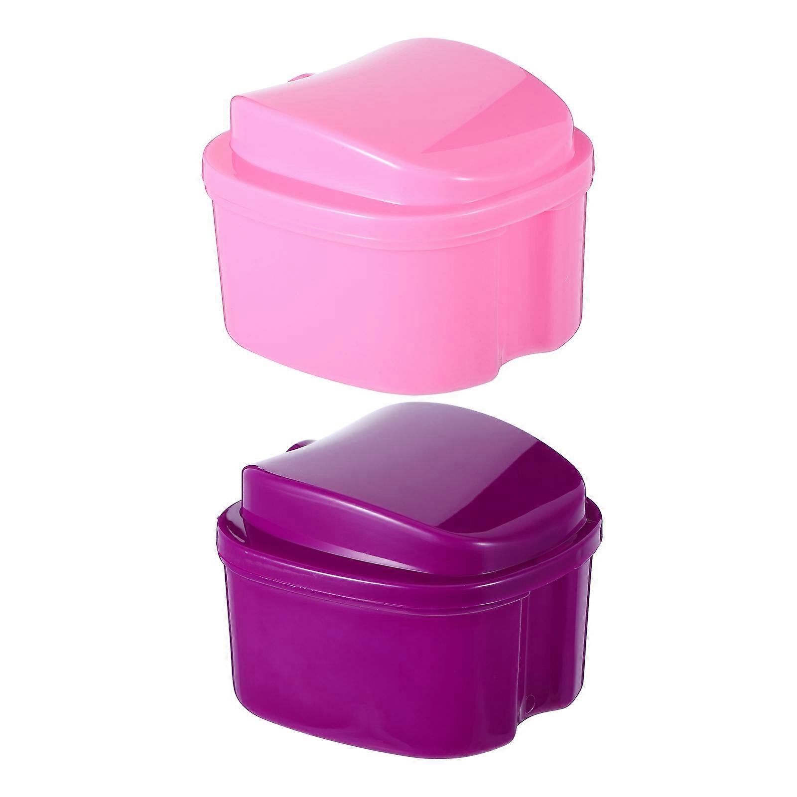 Portable Denture Storage Case for Storage Use with Filter Layer