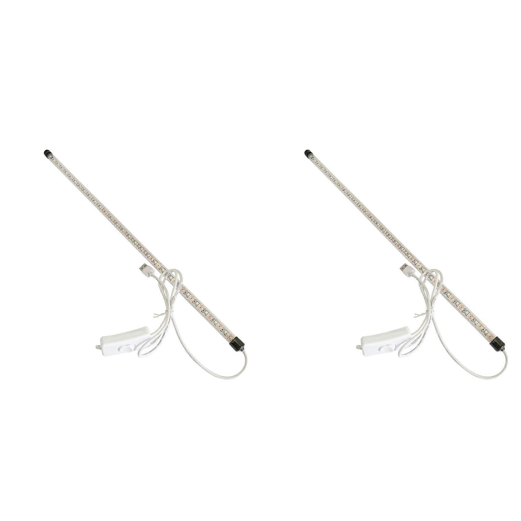 2X Saxophone LED Leak Light Sax Repair Light with USB Plug and Switch Test Light Multifunction