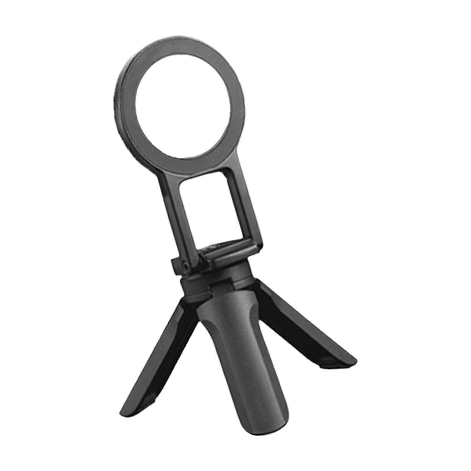 Compactly Foldable Magnetic Desktop Phone Stand For Phones Cameras Strong Base Cold Shoe Adapter Reliable Performances Multicolor