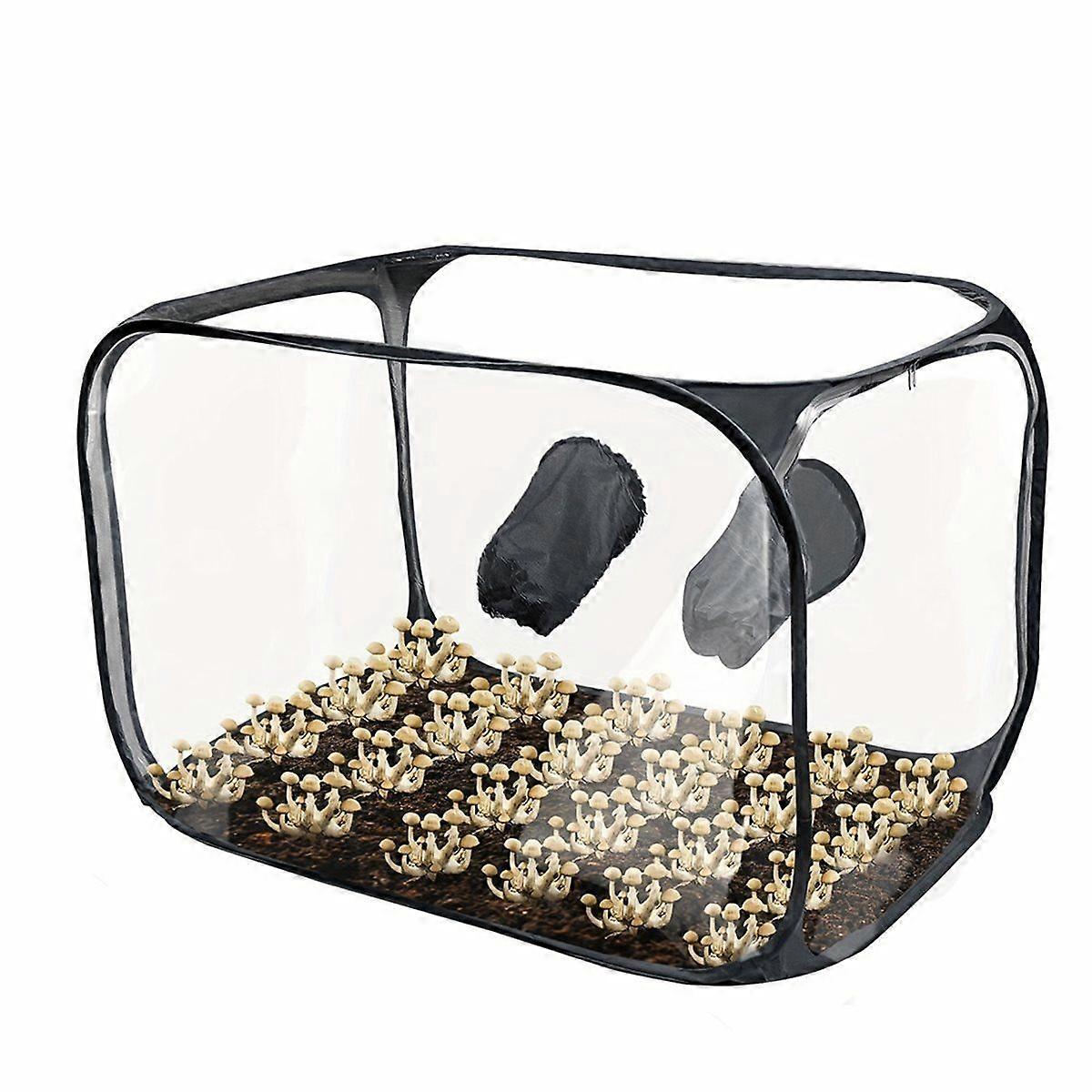 Portable Mushroom Growing Still Air Box, Foldable Up Mushroom Grow Tent Container Bouncing Mushroom