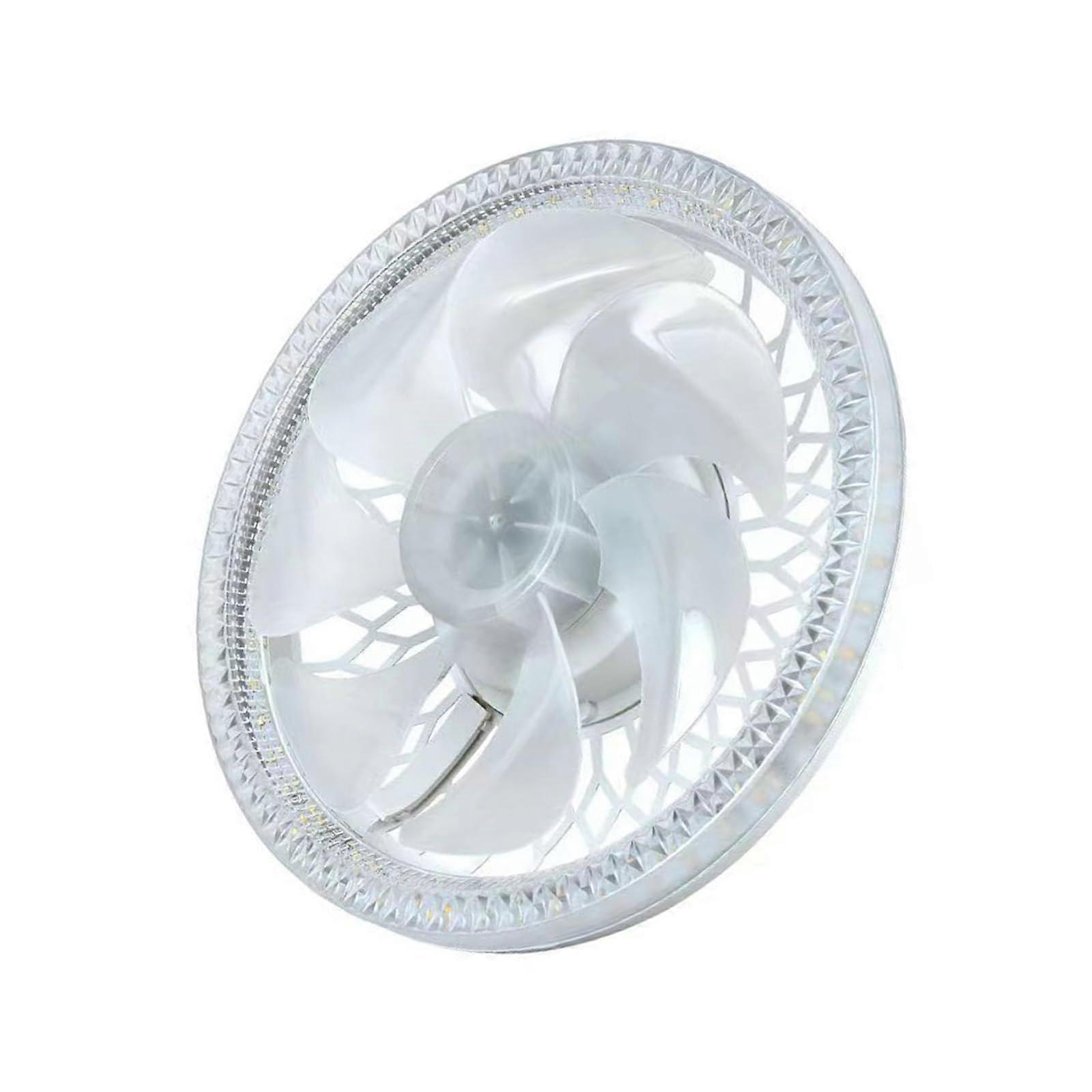 Intelligent Ceiling Fan Lamp 45W with Remote Control, Adjustable Speeds, Quiet Motor for Energy Efficient Living Room Lighting